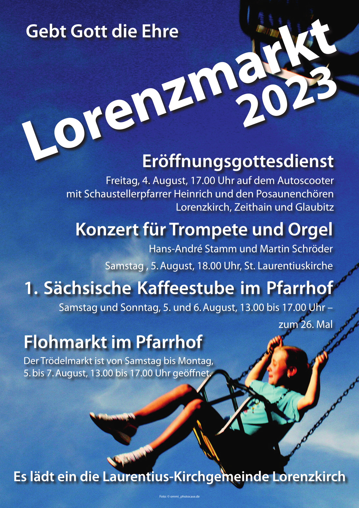 Lorenzmarkt 2023 mit Eröffnungsgottesdienst auf dem Autoscooter 