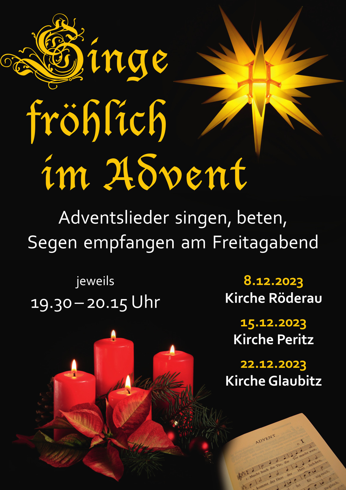 "Singe fröhlich im Advent" in Röderau